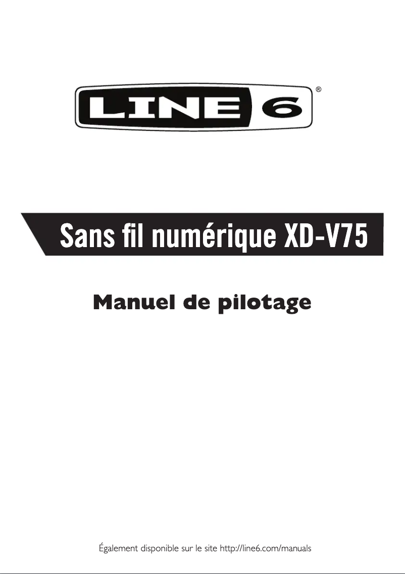 Image de la première page du manuel de l'appareil XD-V75L