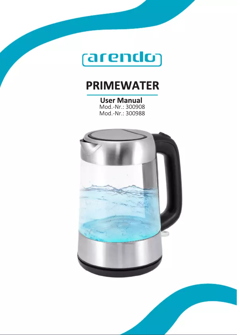 Image de la première page du manuel de l'appareil PRIMEWATER 300908