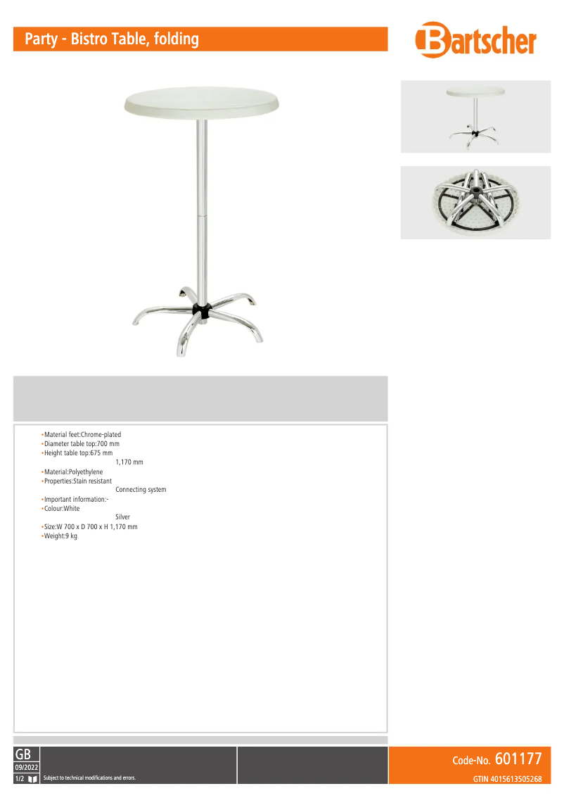 Image de la première page du manuel de l'appareil 601177