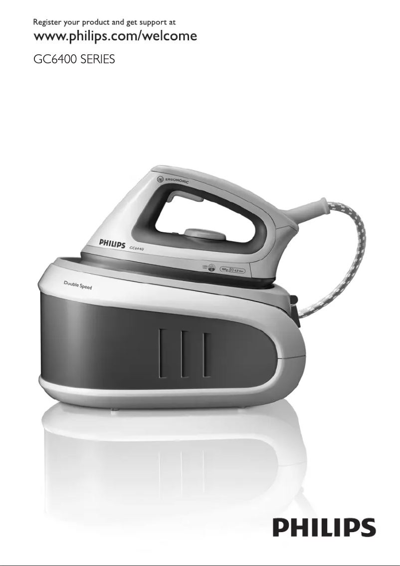 Página 1 del manual Manual de usuario Philips Double Speed GC6430
