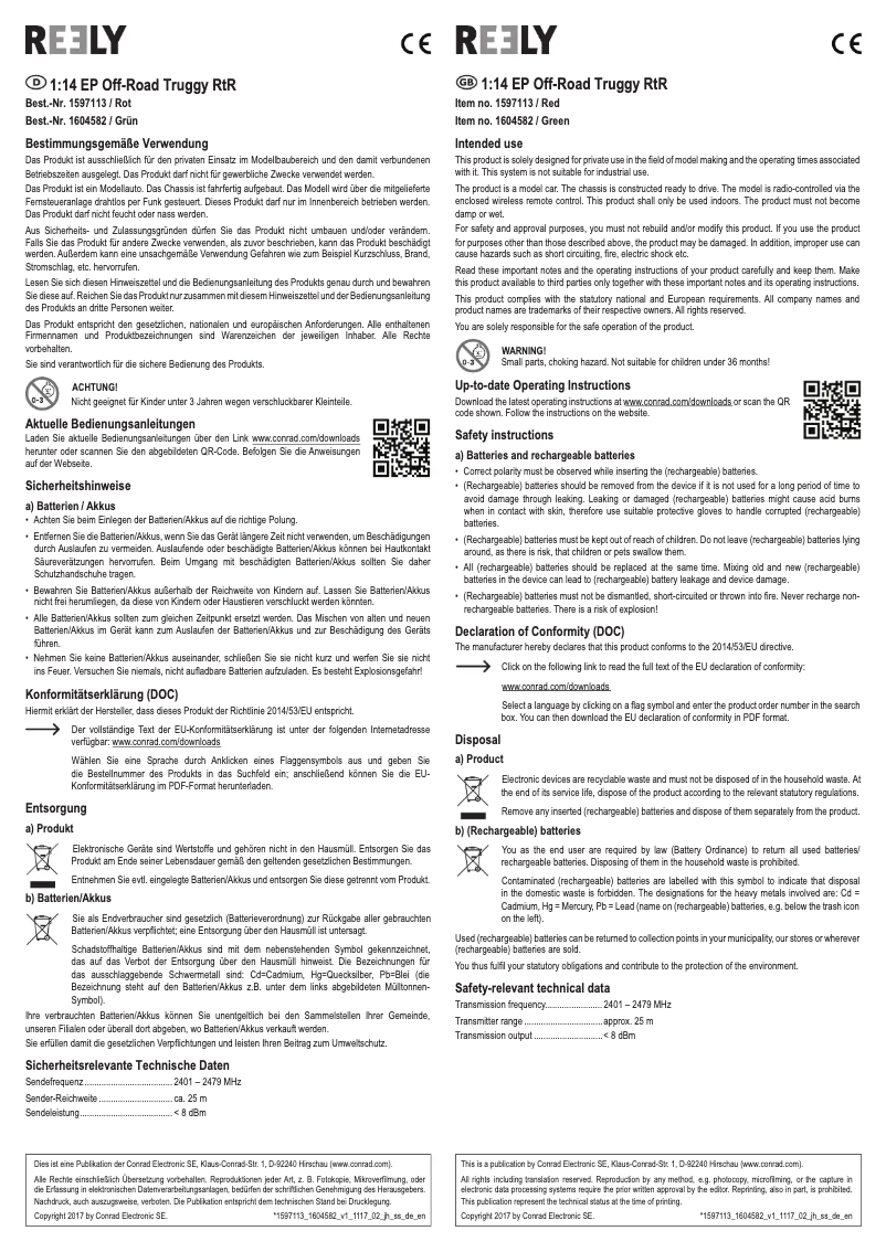 Imagen de la primera página del manual del dispositivo Off-Road