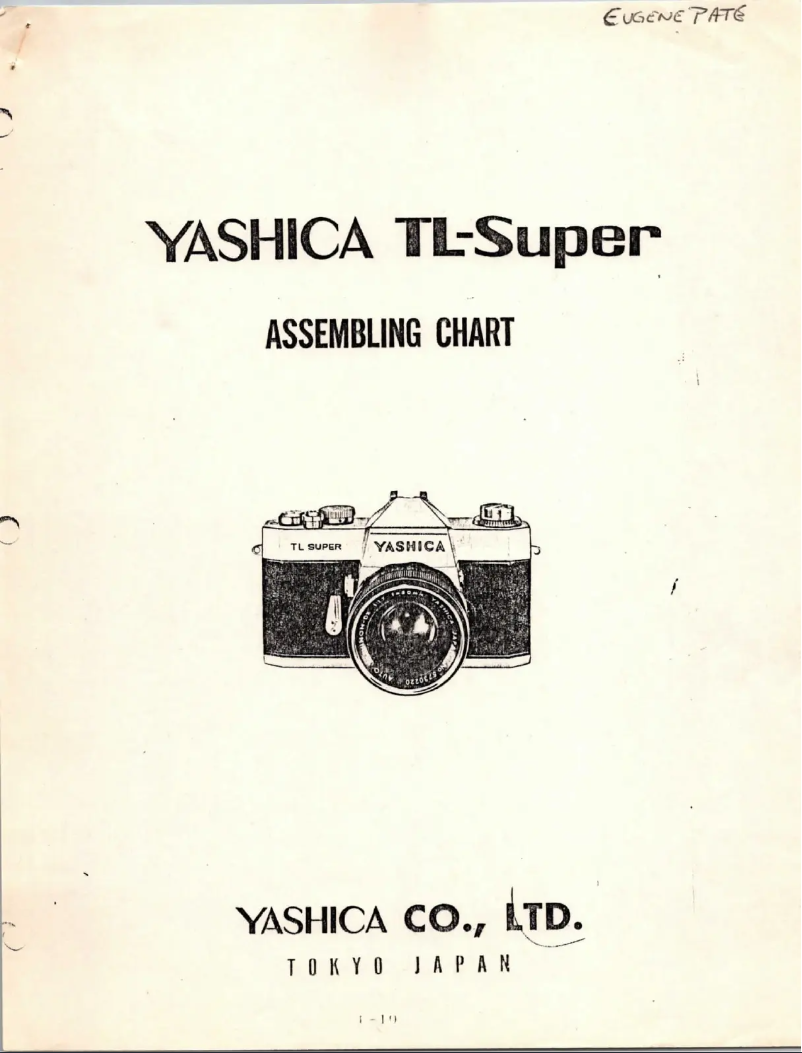 Image de la première page du manuel de l'appareil TL Super