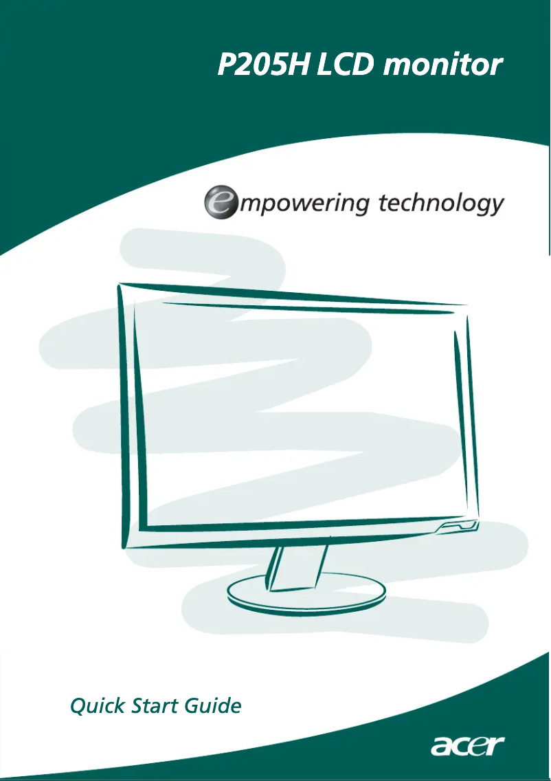 Imagen de la primera página del manual del dispositivo P205H