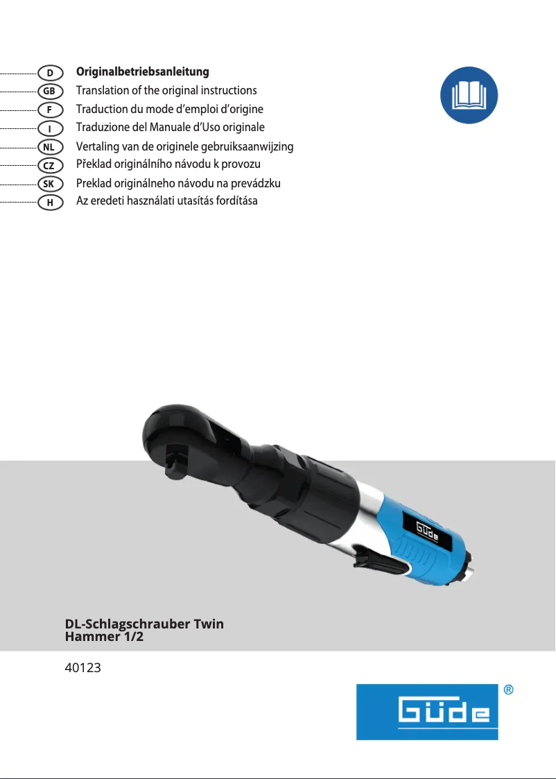 Page n°1 - Manuel utilisateur Güde 40123