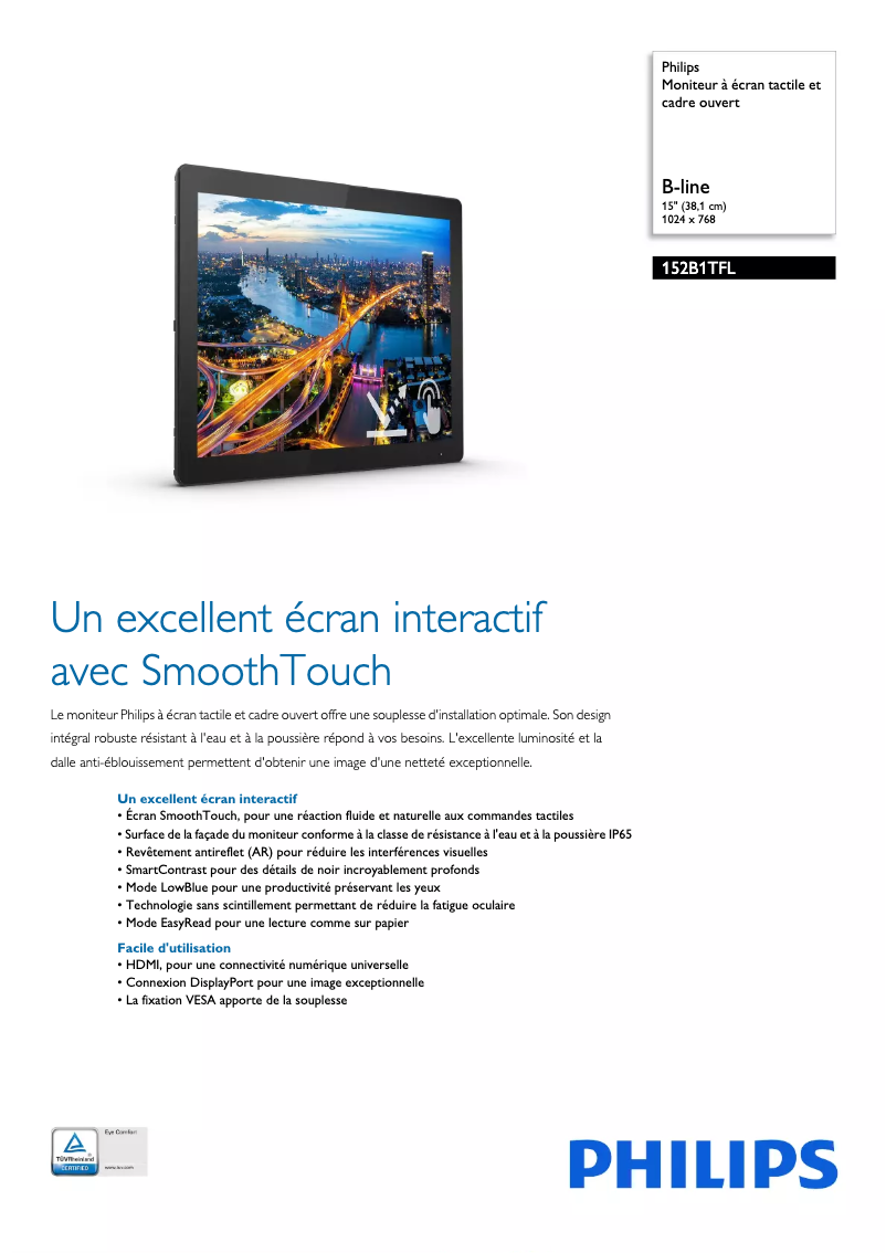 First page image of the manual for B Line 152B1TFL