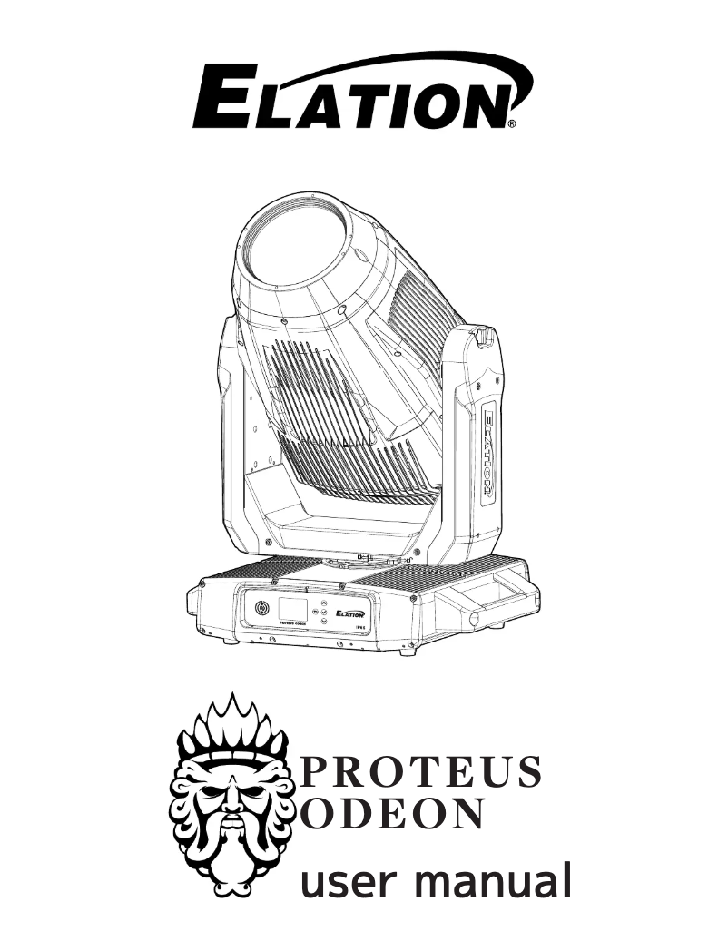 Image de la première page du manuel de l'appareil PROTEUS ODEON