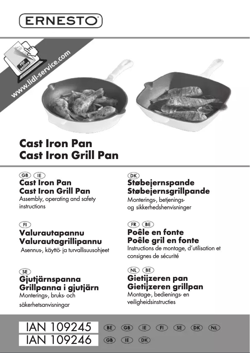 Page n°1 - Manuel utilisateur Ernesto IAN 109243