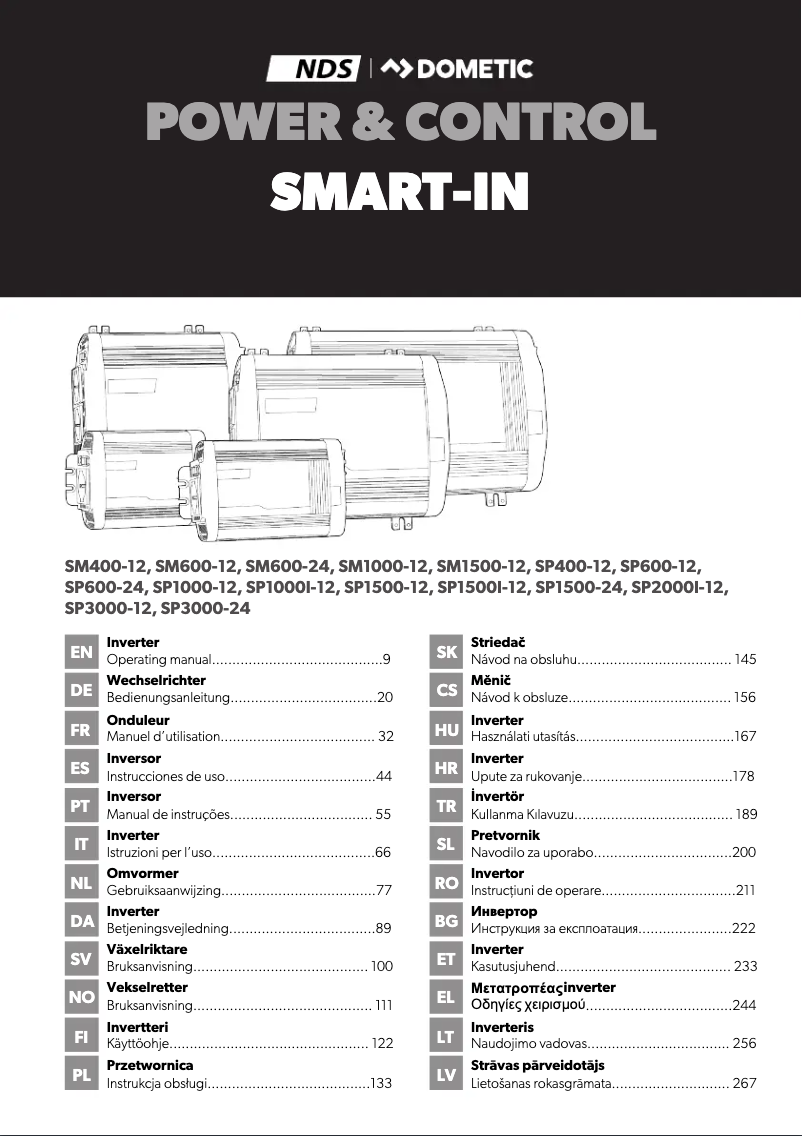 Página 1 del manual Manual de usuario Dometic SP1500-24