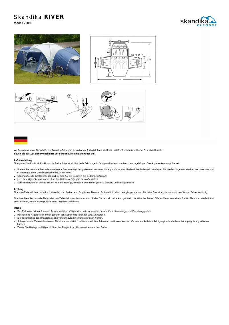 Page n°1 - Manuel utilisateur Skandika River