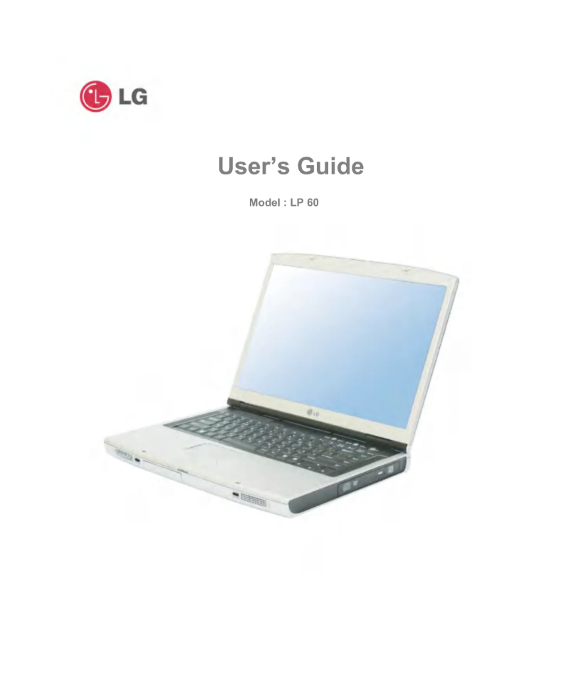 Page 1 de la notice Manuel utilisateur LG LP60