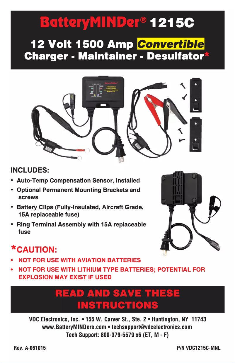 Image de la première page du manuel de l'appareil 1215C