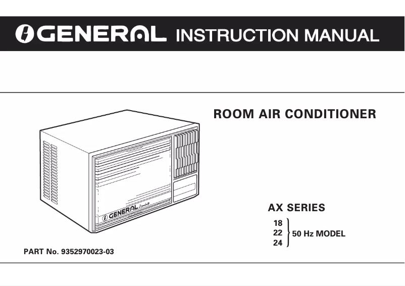 Page 1 de la notice Manuel utilisateur Fujitsu AXG18AEK-W