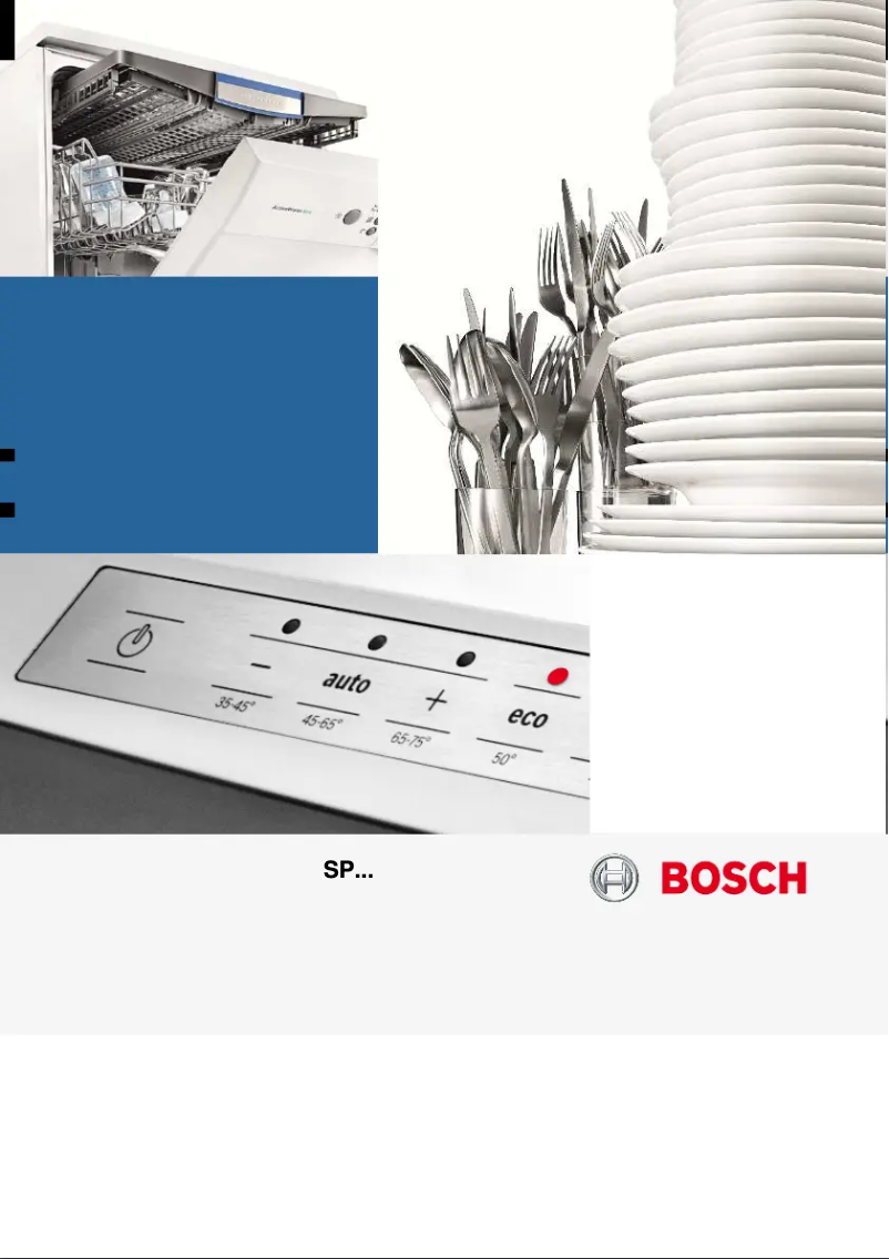 Page n°1 - Manuel utilisateur Bosch SPS40E62EU