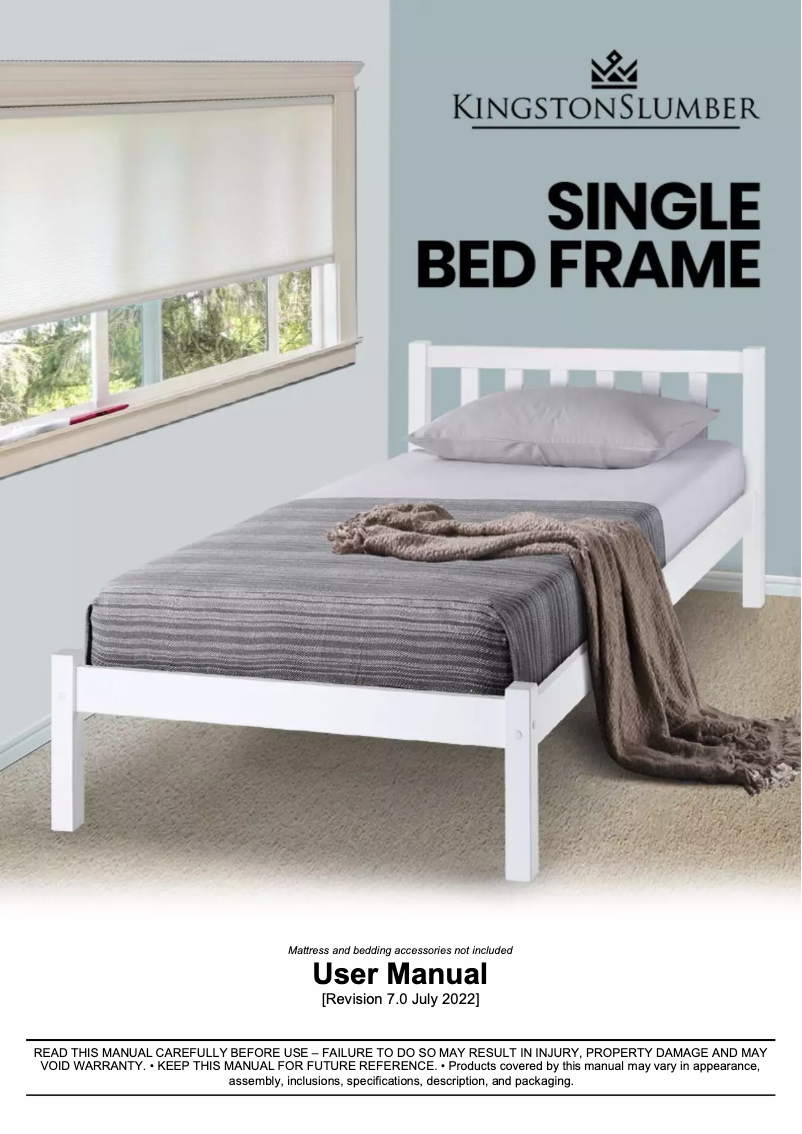 Page n°1 - Manuel utilisateur Kingston Slumber FURBDFKNGA54W