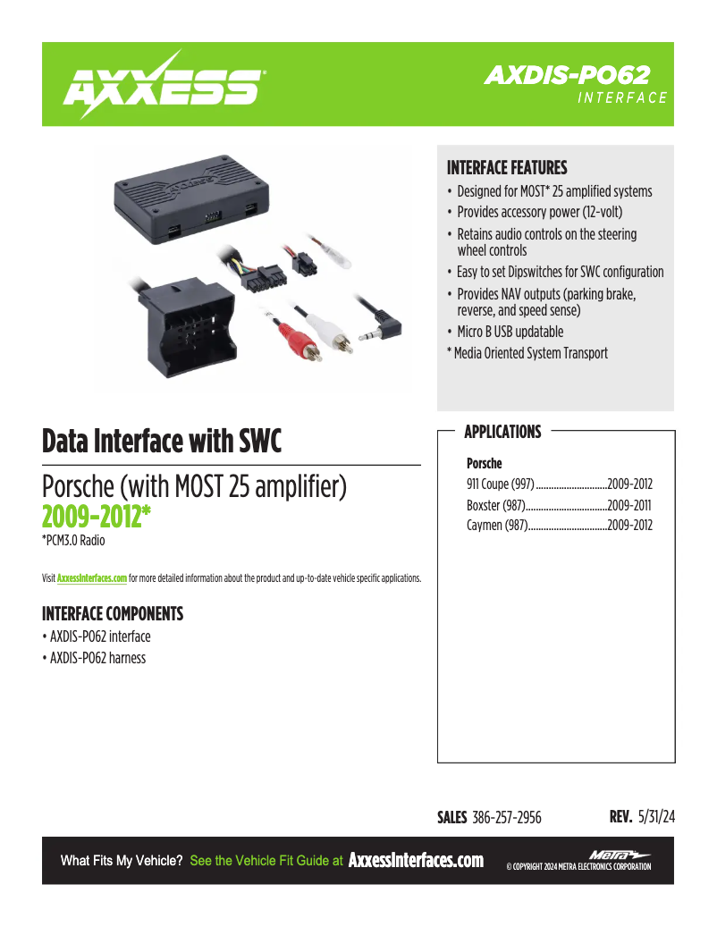 Página 1 del manual Ficha técnica AXESS AXDIS-PO62