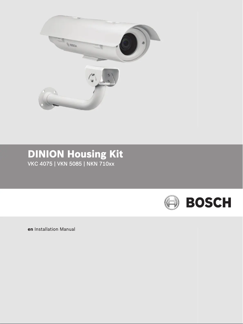 Page 1 de la notice Manuel utilisateur Bosch NKN-71022-BA4-10N