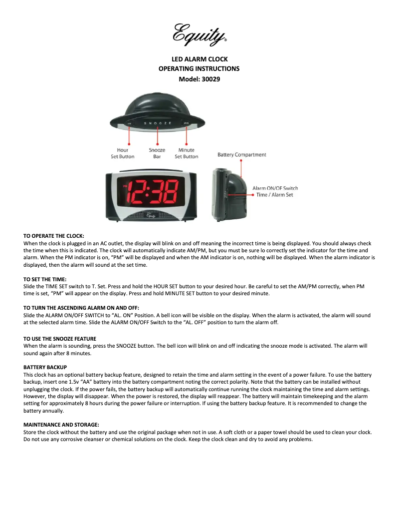 Page 1 de la notice Manuel utilisateur La Crosse Technology 30029
