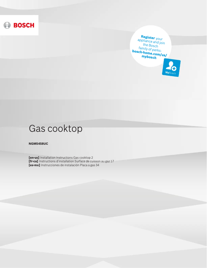 Image de la première page du manuel de l'appareil NGM5458UC