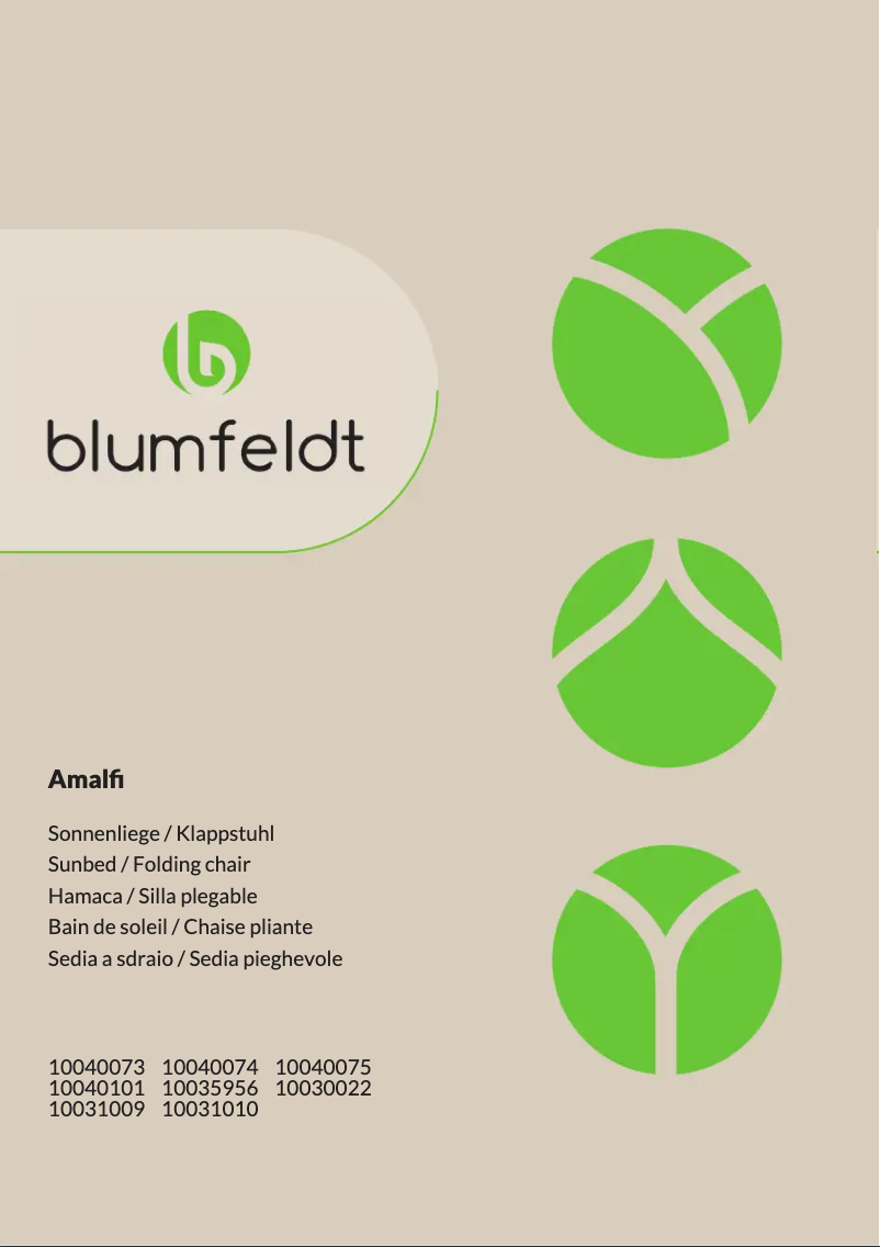 Página 1 del manual Manual de usuario Blumfeldt Amalfi Noble