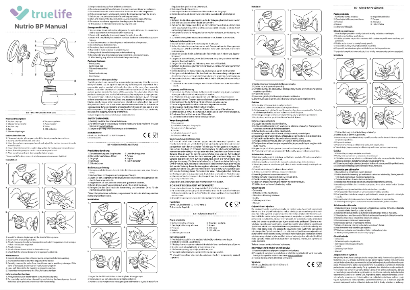 Page 1 de la notice Manuel utilisateur TrueLife Nutrio BP Manual