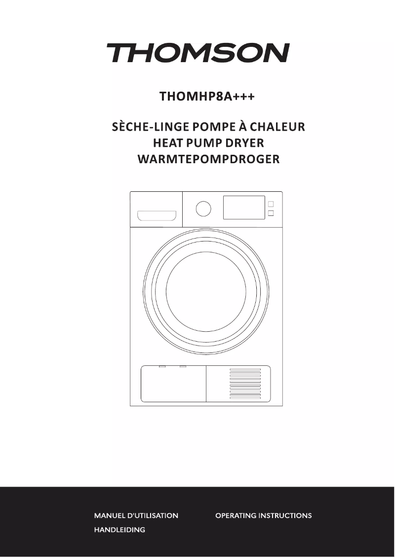 Image de la première page du manuel de l'appareil THOM HP 8A+++