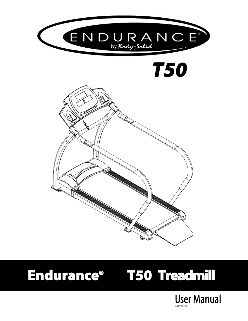 Page 1 de la notice Manuel utilisateur Body-Solid T50