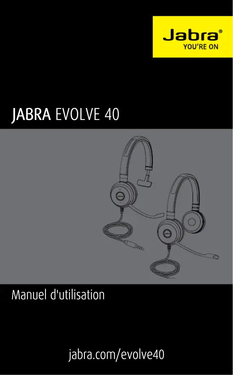 Página 1 del manual Manual de usuario Jabra Evolve 40