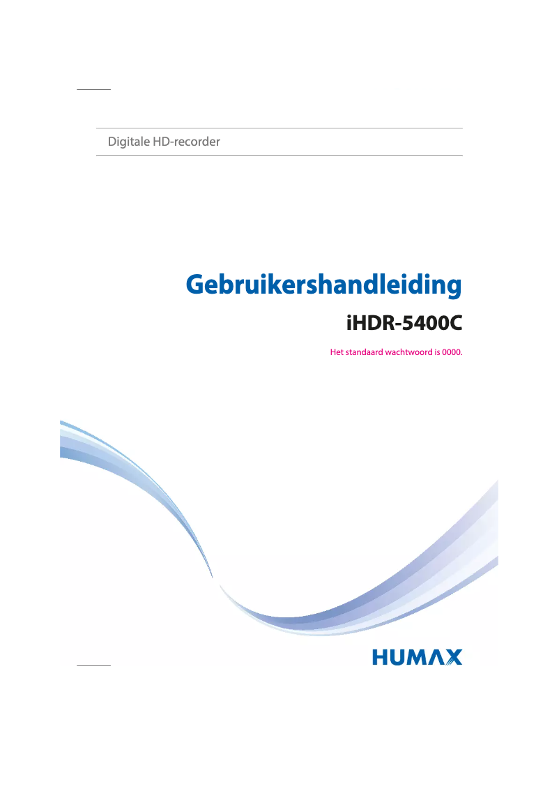 Page 1 de la notice Manuel utilisateur Humax IHDR-5400C