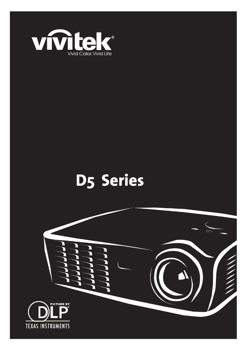 Page 1 de la notice Manuel utilisateur Vivitek D516