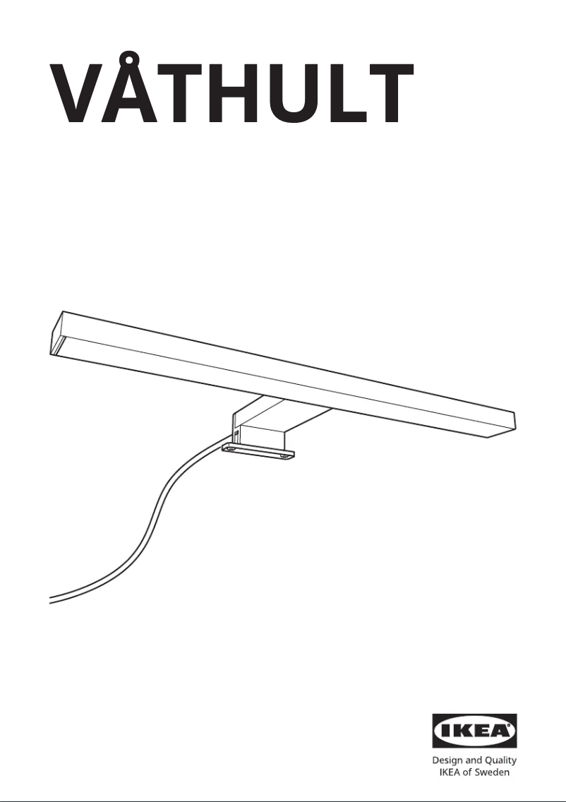 Image de la première page du manuel de l'appareil VÅTHULT 405.198.68