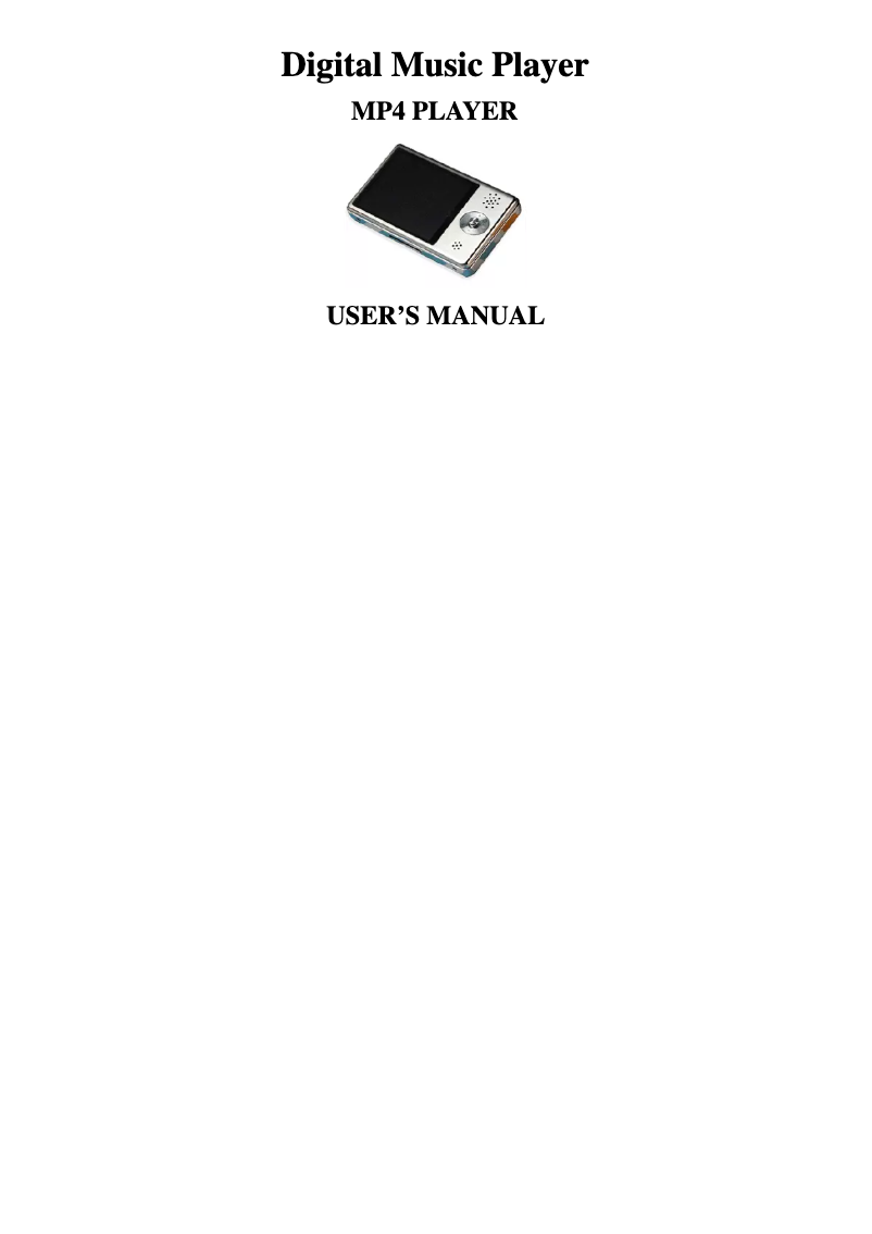 Page n°1 - Manuel utilisateur CMX MP3 1000