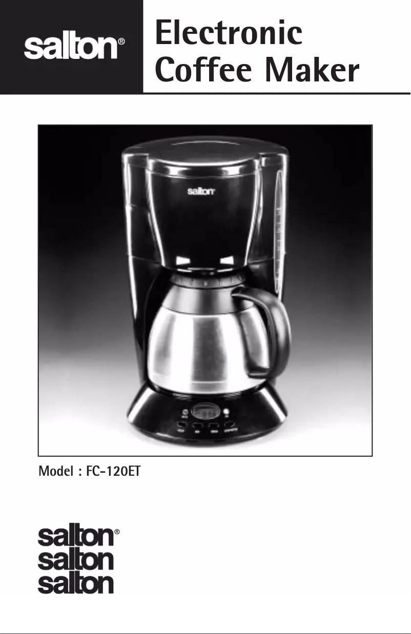 Image de la première page du manuel de l'appareil FC120ET