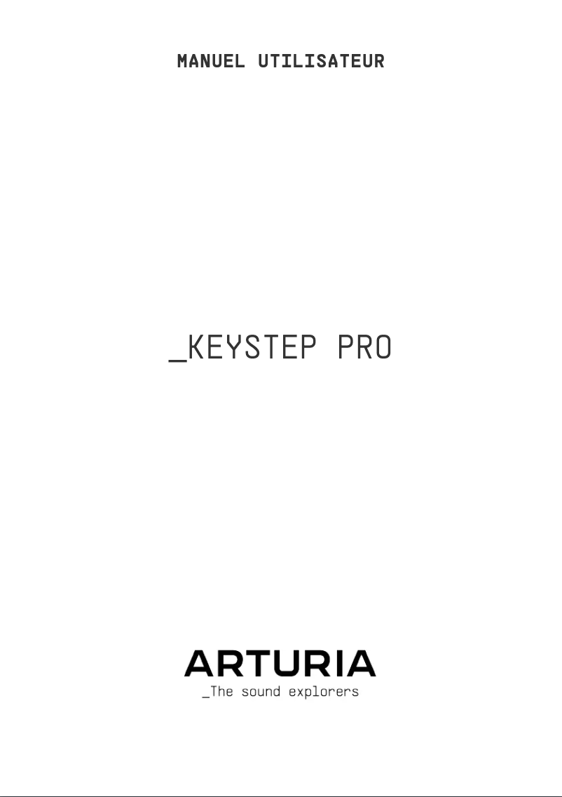 Page n°1 - Manuel utilisateur Arturia Keystep Pro