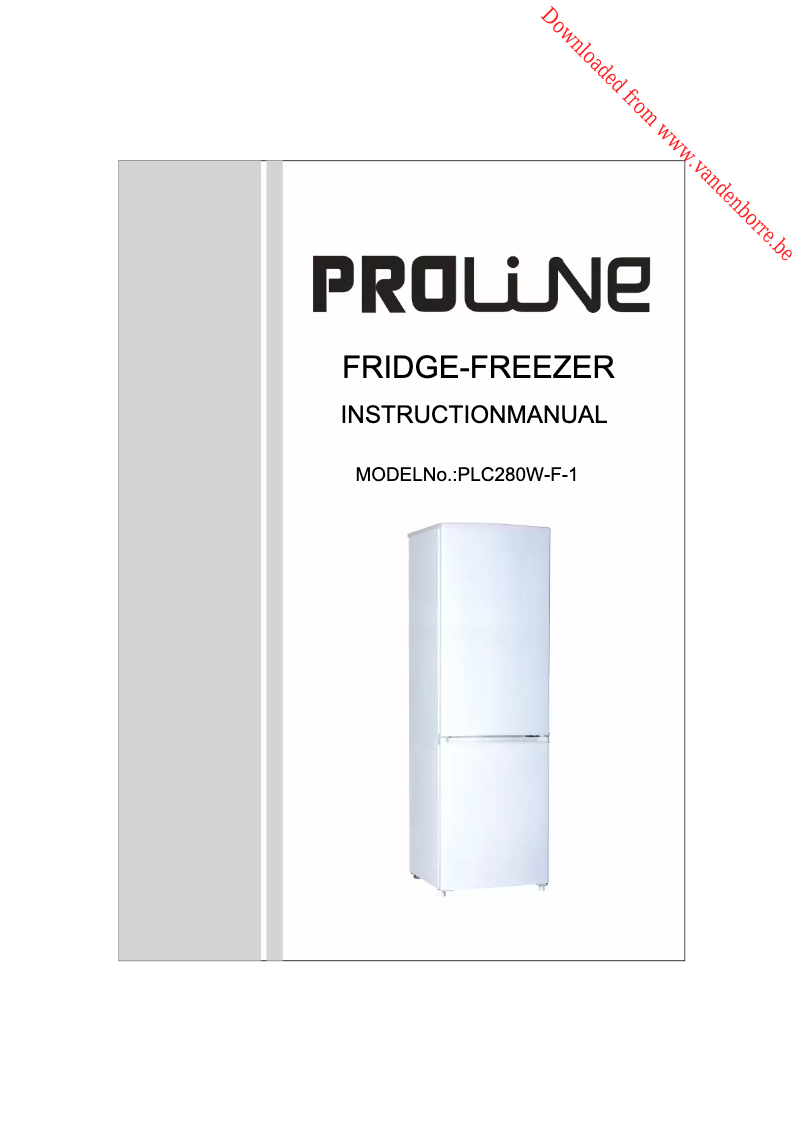 Page n°1 - Manuel utilisateur Proline PLC280W-F-1