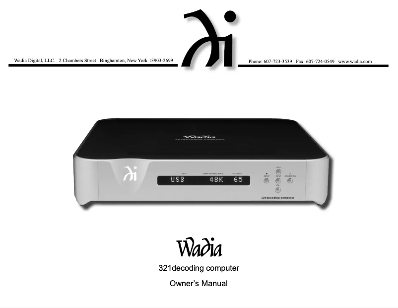 Image de la première page du manuel de l'appareil 321