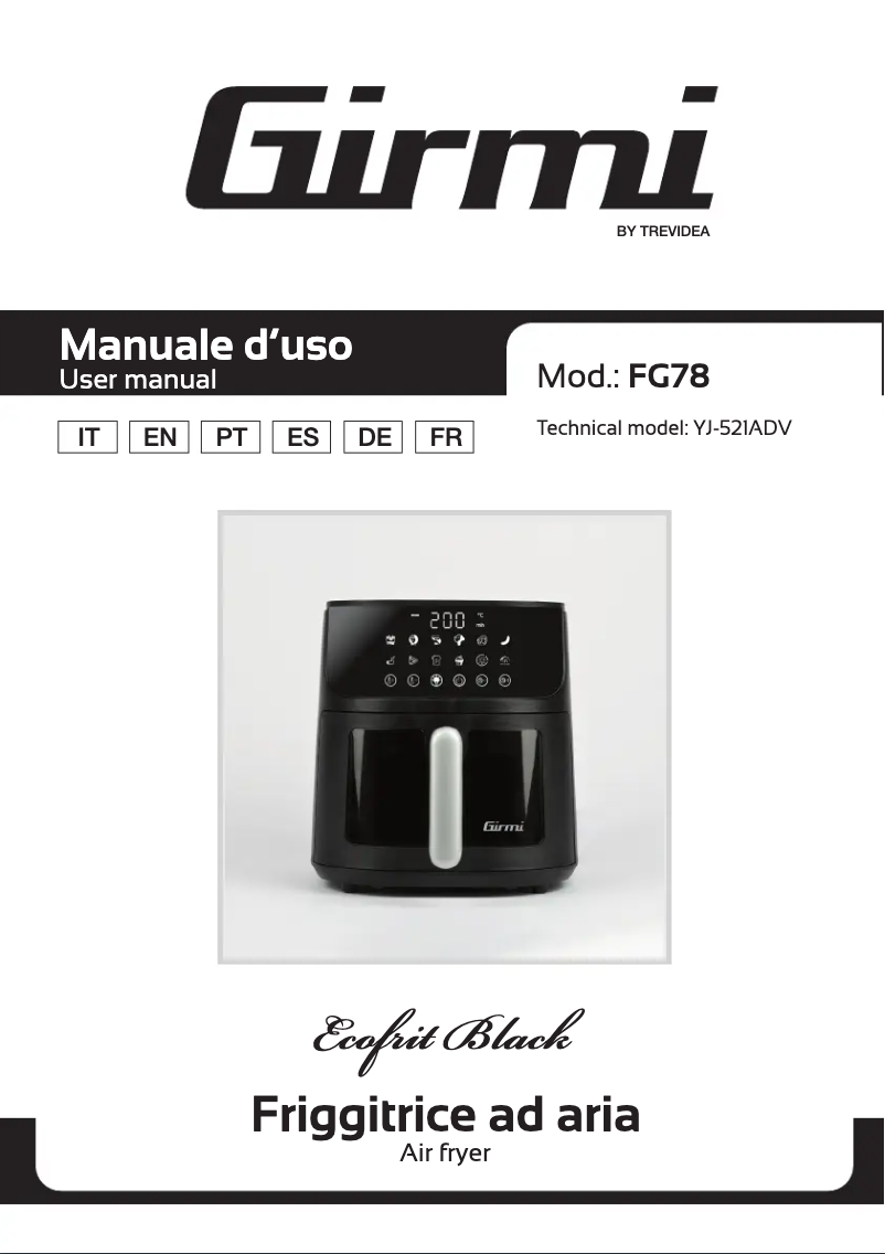 Page n°1 - Manuel utilisateur Girmi FG78