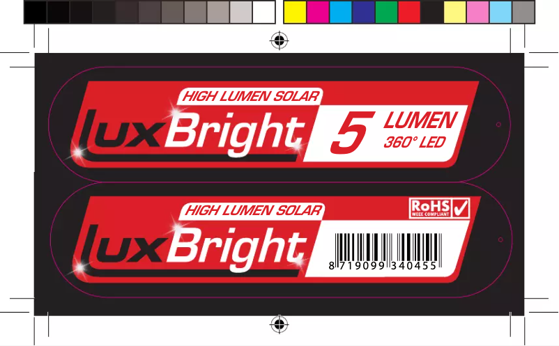 Page 1 de la notice Manuel utilisateur Luxform Lighting Tacoma Wall