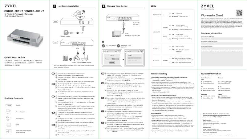 Image de la première page du manuel de l'appareil GS1200-8