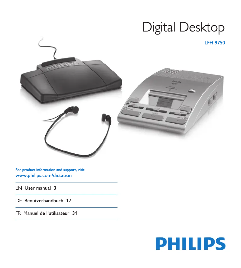 Image de la première page du manuel de l'appareil LFH9750