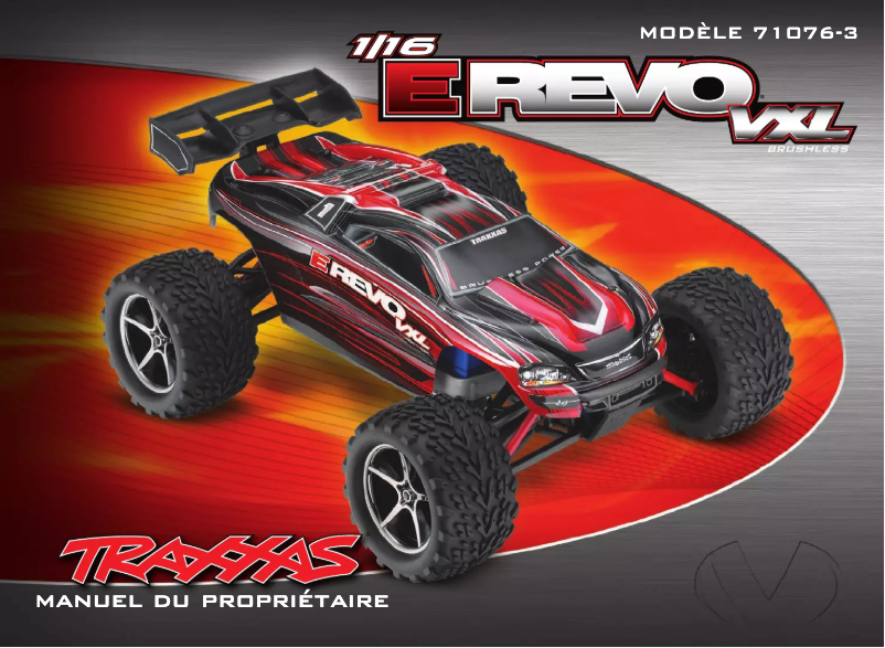 Page n°1 - Manuel utilisateur Traxxas E-Revo VXL