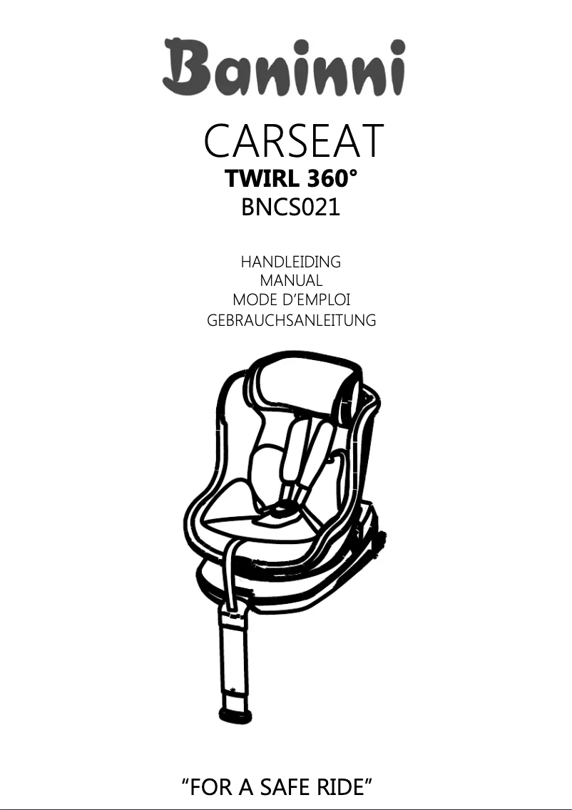 Image de la première page du manuel de l'appareil Twirl 360 Isofix