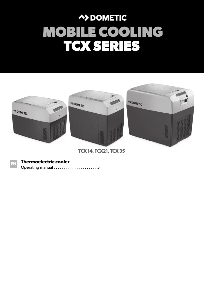 Página 1 del manual Manual de usuario Dometic CoolPro TCX 21