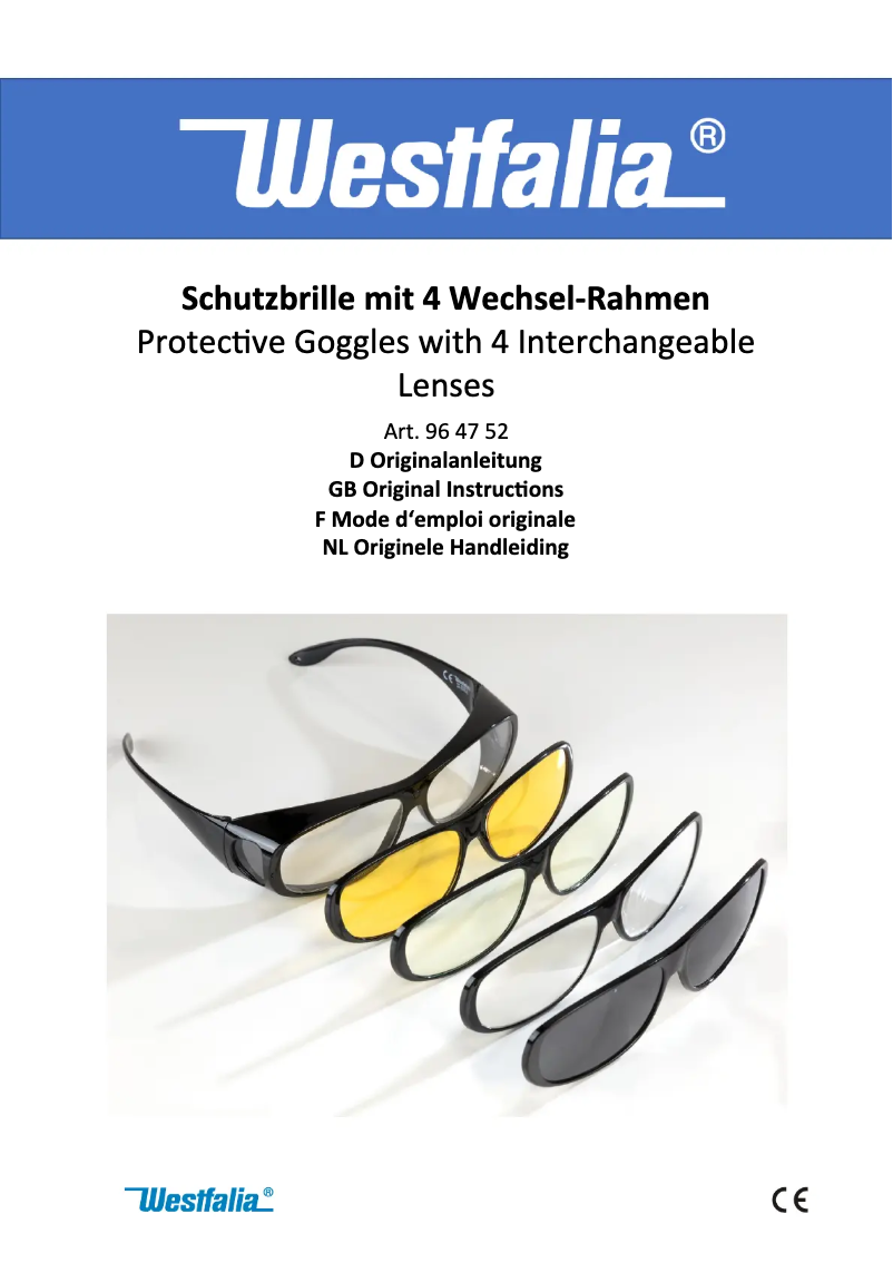 Page n°1 - Manuel utilisateur Westfalia 964752