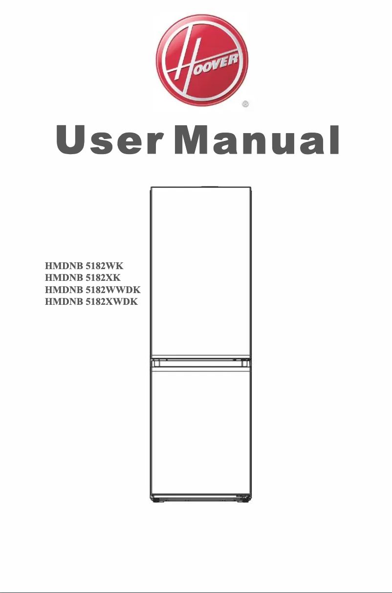 Page n°1 - Manuel utilisateur Hoover HMDNB 518XWDK