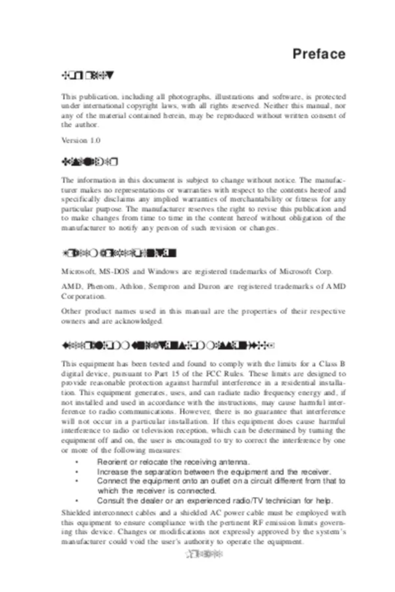 Image de la première page du manuel de l'appareil A990FXM-A