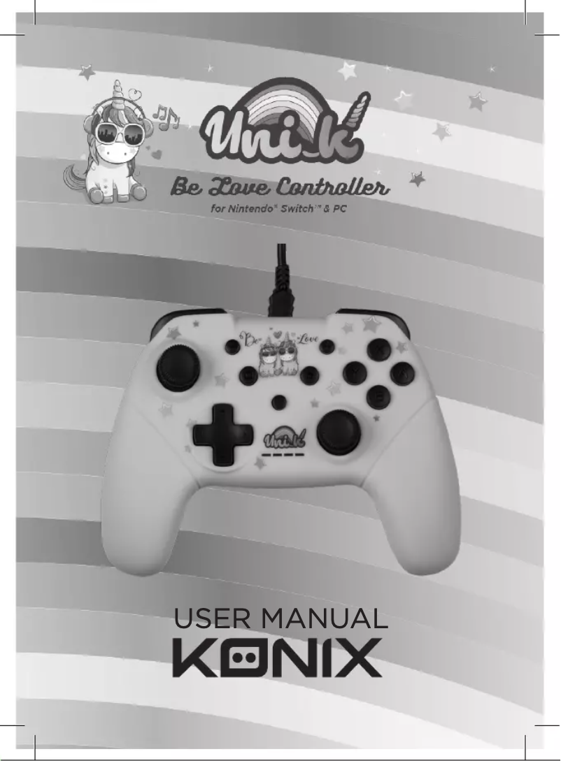 Page 1 de la notice Manuel utilisateur Konix Be Love