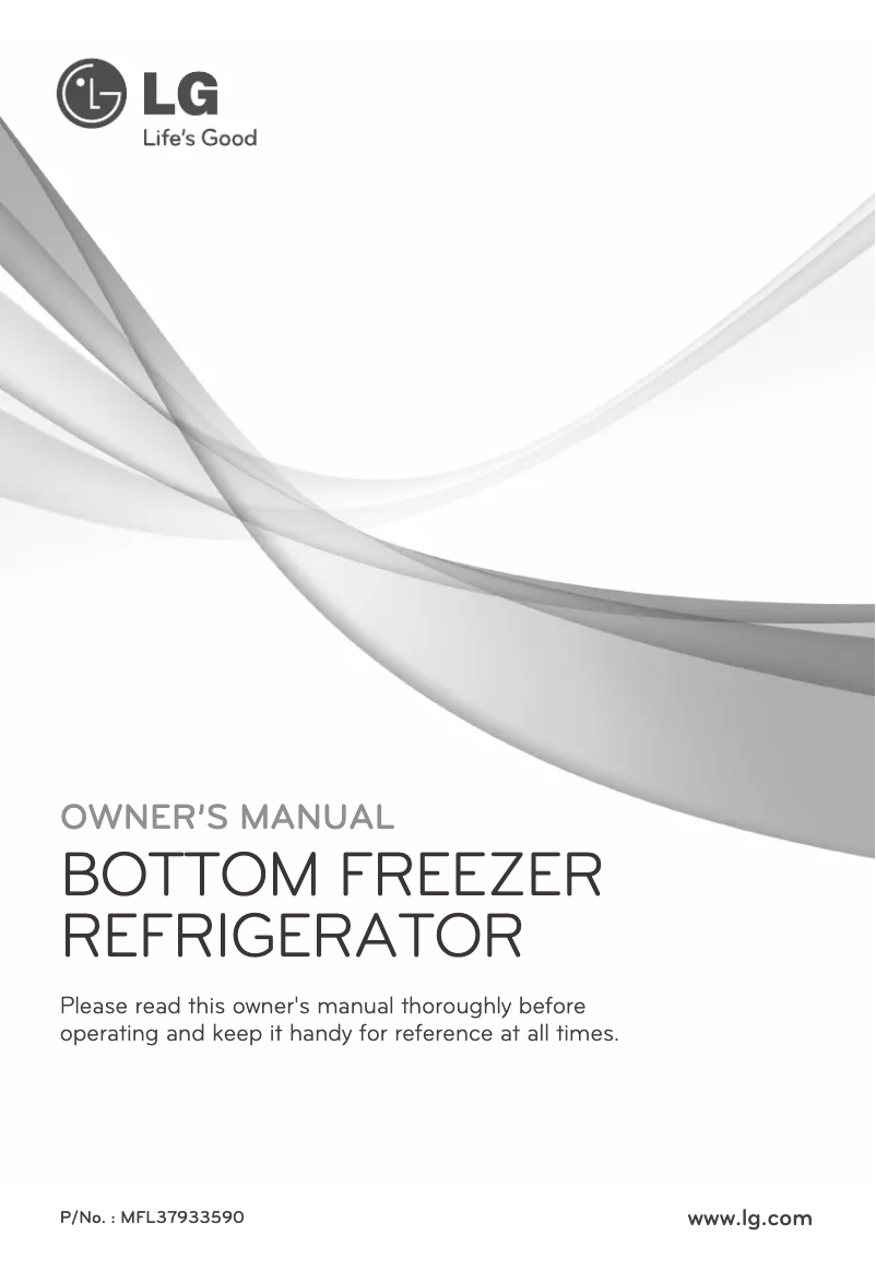 Page 1 de la notice Manuel utilisateur LG GR-L258DS