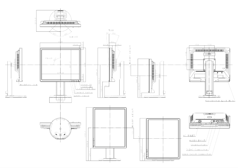 Página 1 del manual Dibujo técnico NEC MultiSync EA193Mi