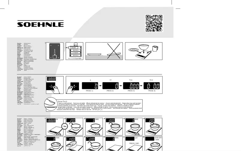 Page n°1 - Manuel utilisateur Soehnle Attraction