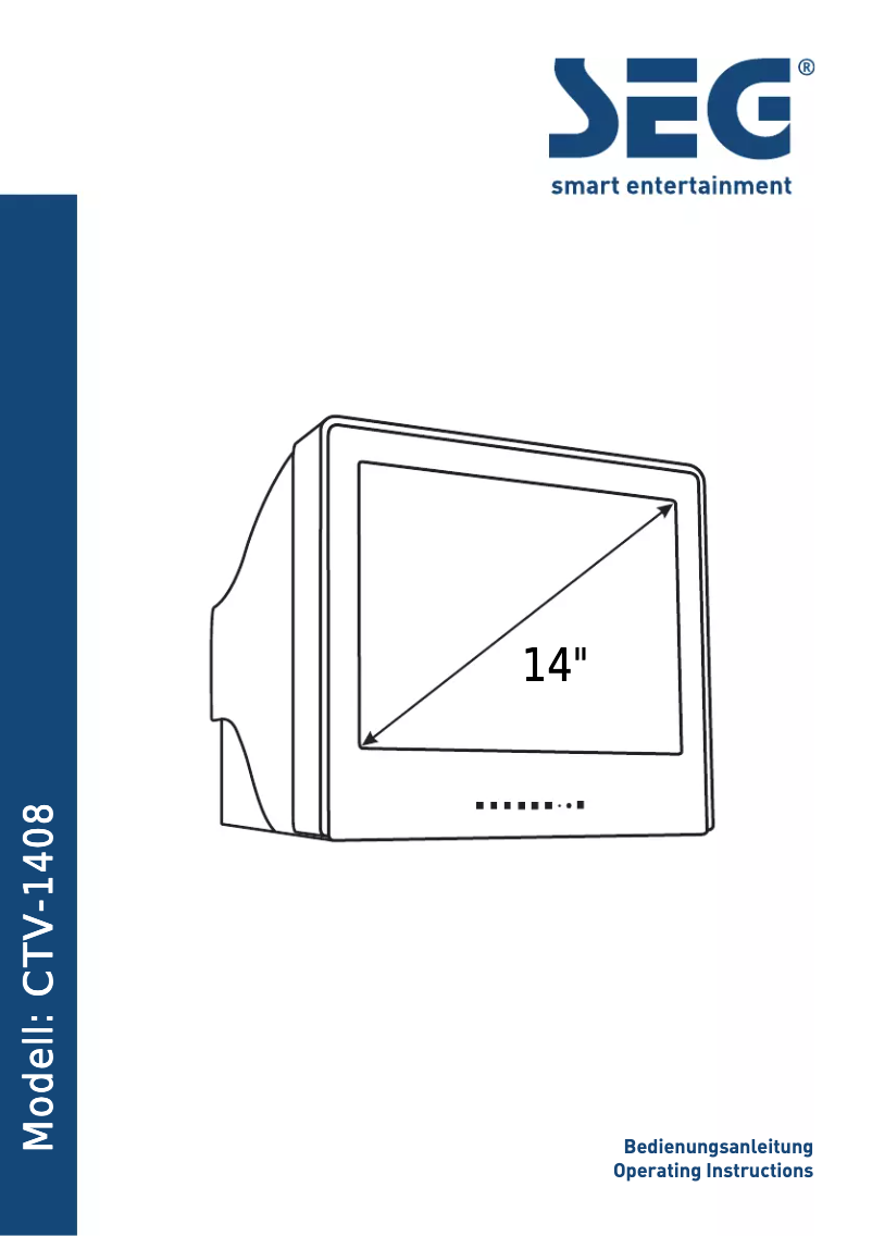 Image de la première page du manuel de l'appareil CTV 1408